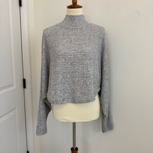 Anthropologie Pilcro Gray Ribbed Sweater Sz S